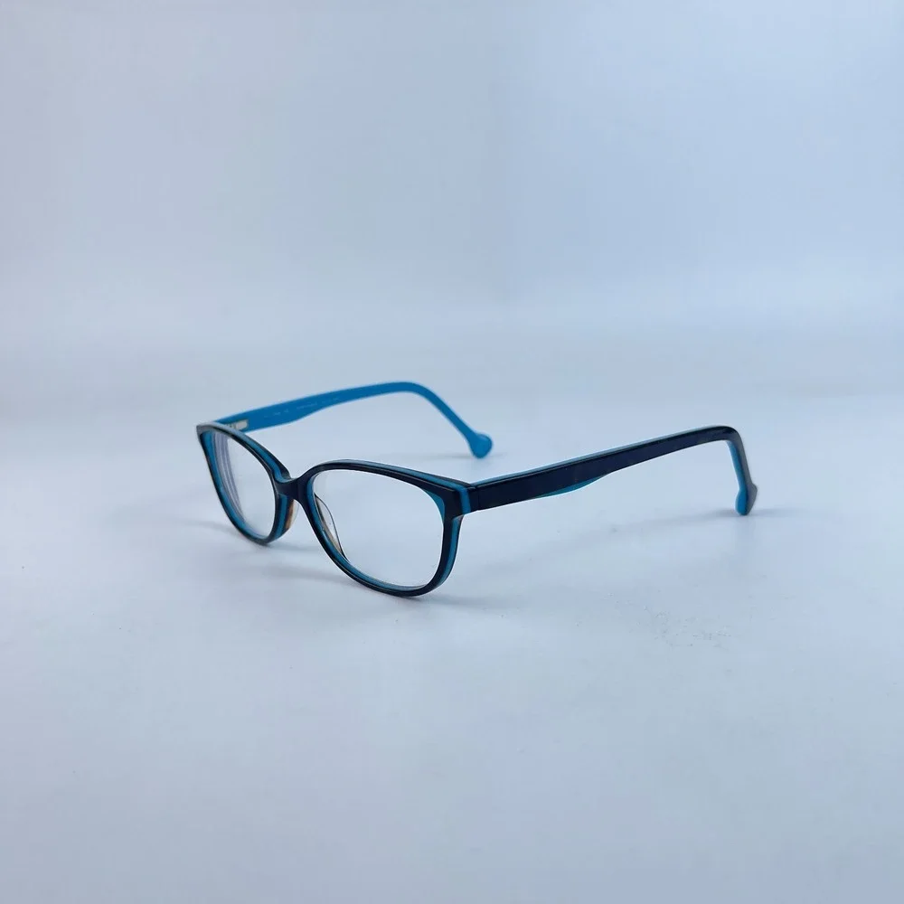 Lisa Loeb Hurricane 162 Women Eyeglasses Frame Aqua Full‎ Rim 51-16-135